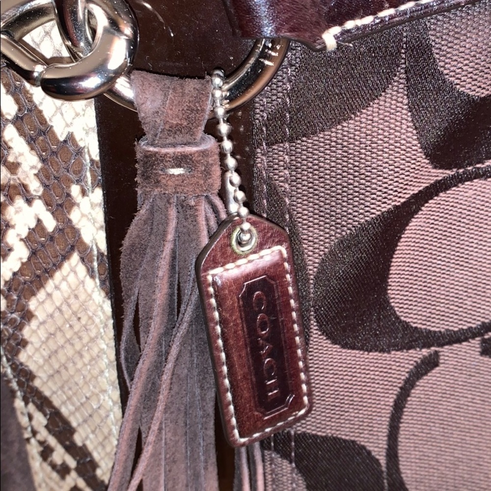 Coach Hampton Python Satchel. Serial # G06j-10264 - image 2